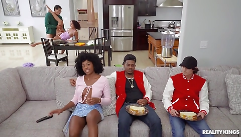 Hawt fucking with a toy in the kitchen