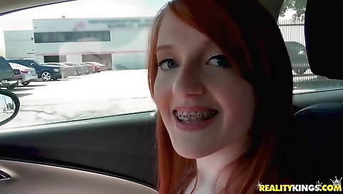 Hot blonde makes her boyfriend's cock