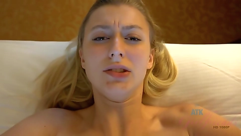 Sultry chick with huge boobs wax