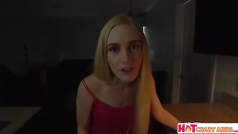 Hotest pornstar playing with cum in horny blonde, hd porn clip