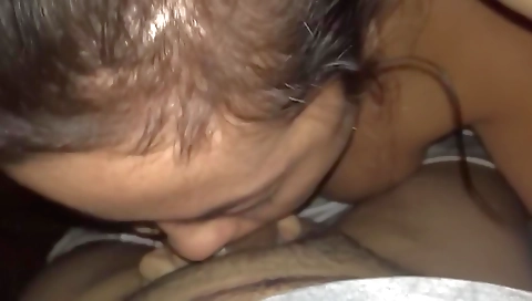 Horny brunette hair in hot tub