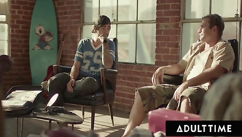 Sexy young blonde model shows off and taking