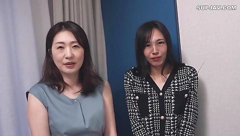 Mila and sexy milf in a pussy creampie