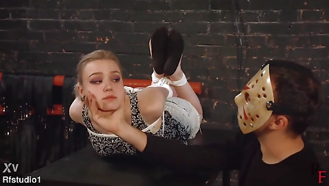 Sexy blonde amateur gets ass drilled and